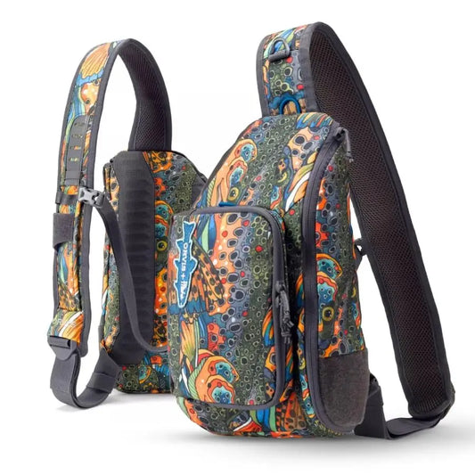 XMSJ Mini Sling Pack Tackle Fly Fishing Backpack Cordura