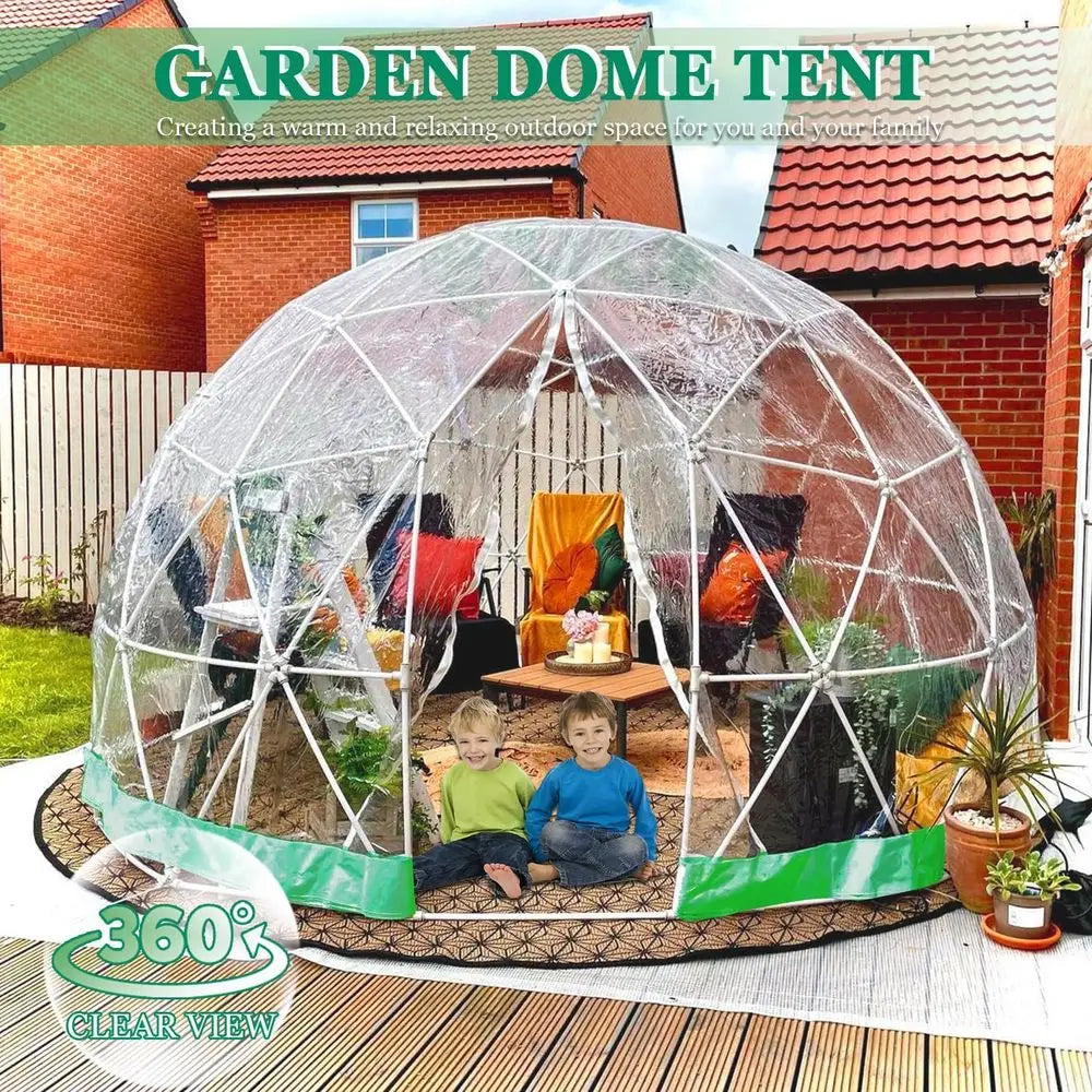 ZHUXIANG Garden Dome Clear Tent Outdoor Weatherproof Patio Canopy