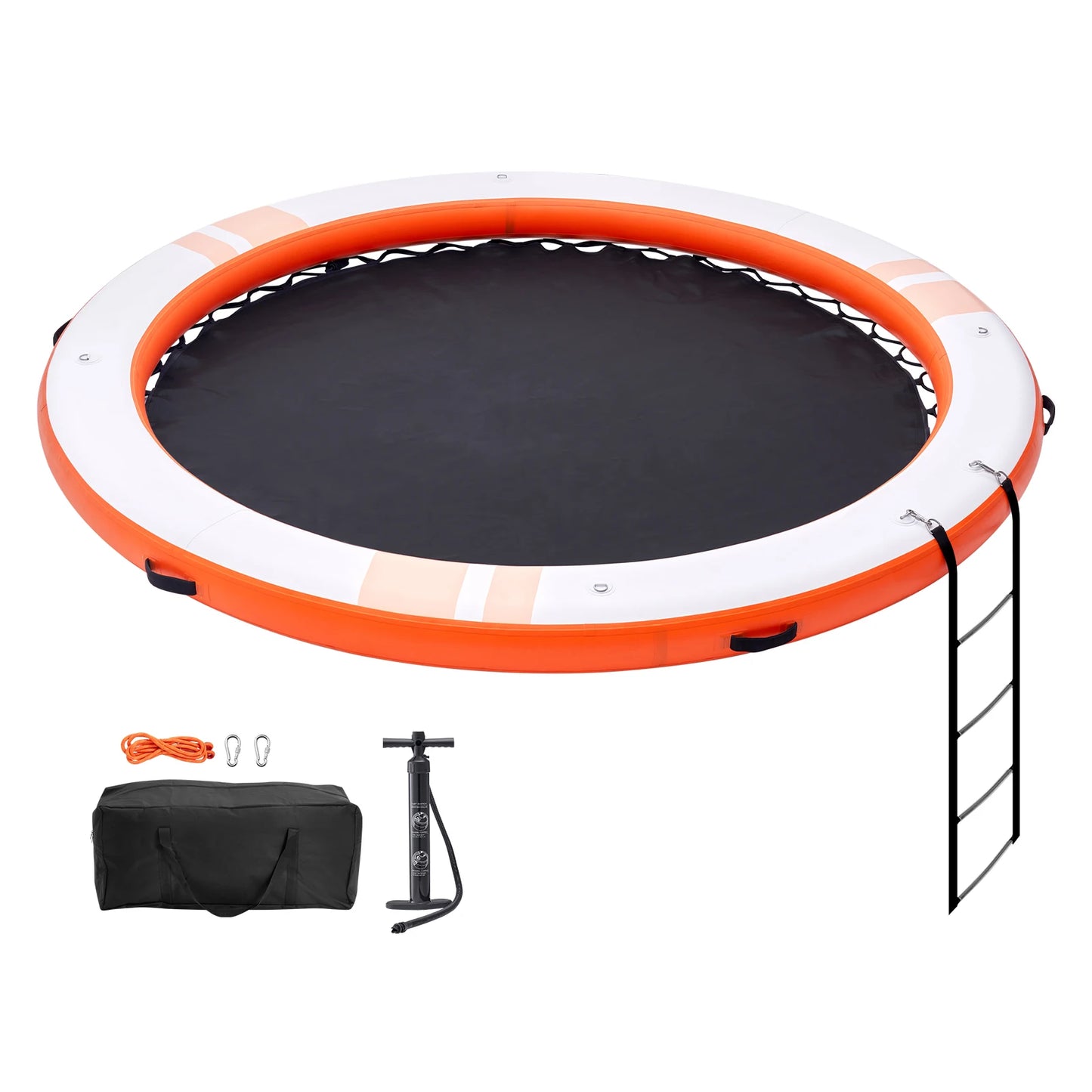 SucceBuy Inflatable Floating Dock With Detachable Ladder Carry Bag
