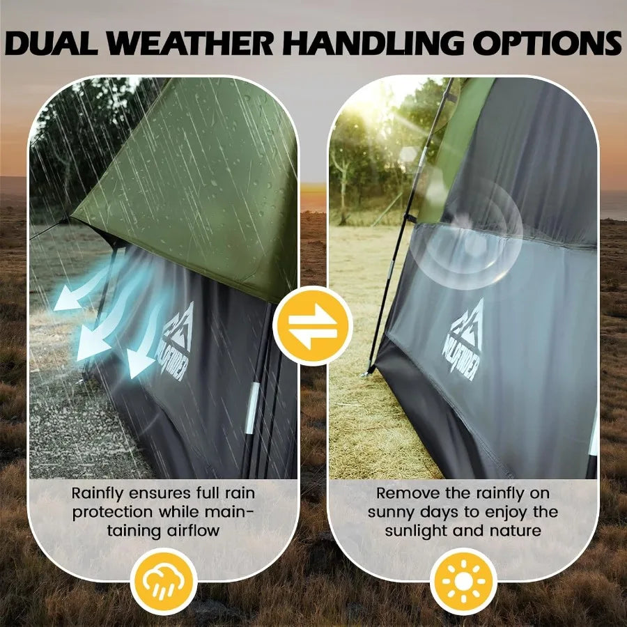 SUV Tent Rectangle Car Tent For Family Waterproof Windproof Camping