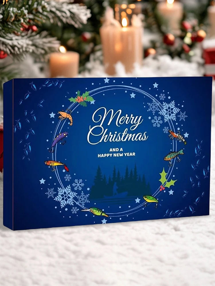 APWIKOGER 24 Day Fishing Lure Advent Calendar Christmas Countdown