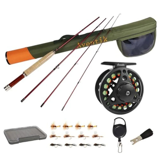 Extreme Fly Fishing Starter Kit Rod And Reel With Case