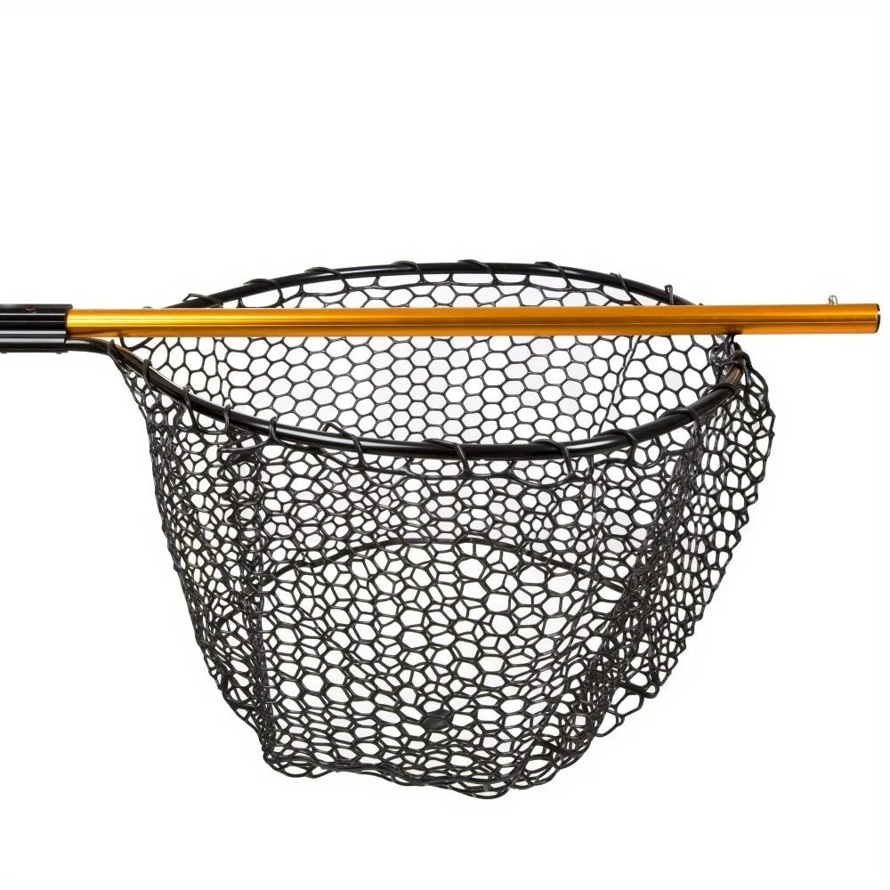 Hign-concerned Retractable Landing Net with Telescopic Pole
