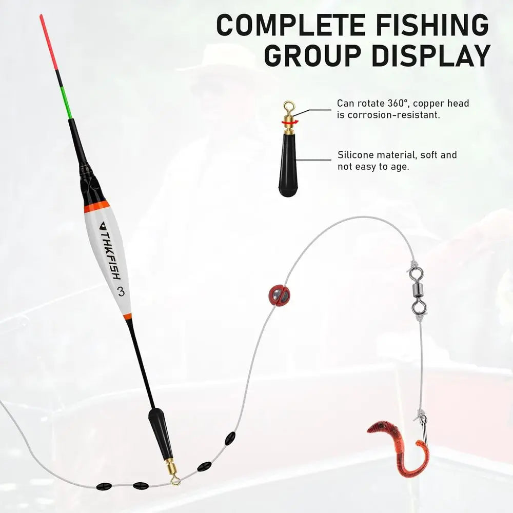 OEMG Illuminated Night Fishing Floats 3 Pack For Nighttime Use