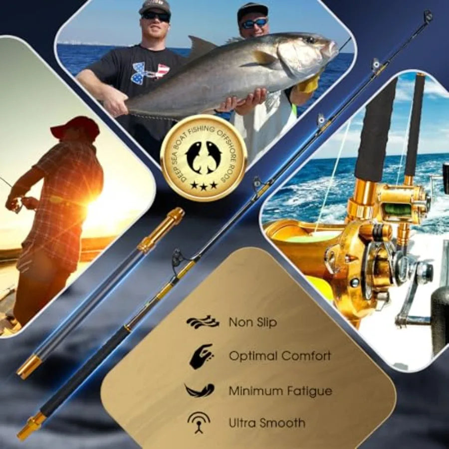 Offshore Trolling Rod Saltwater Big Game Boat Fishing Rod