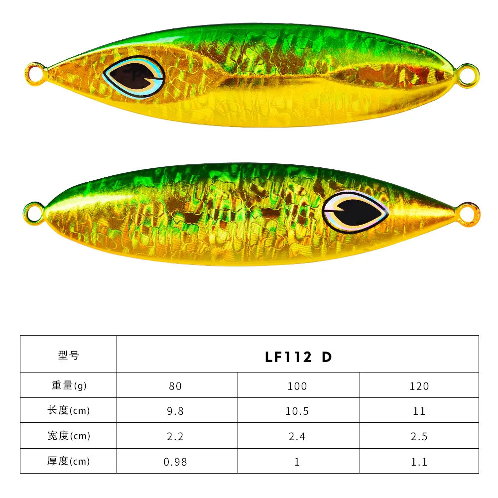 LF112 Metal Jig Fishing Lure For Saltwater Offshore Tackle