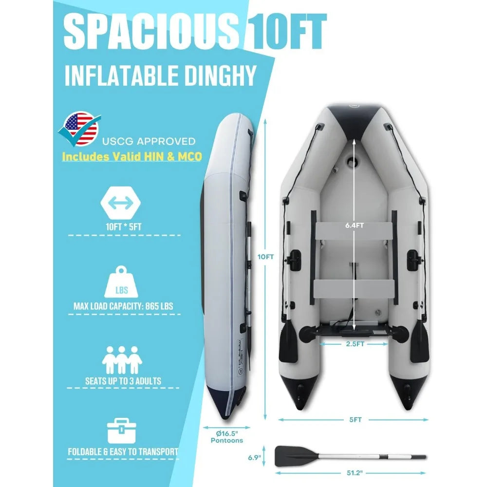 Aplus Inflatable Dinghy With Drop Stitch Floor 3 To 4