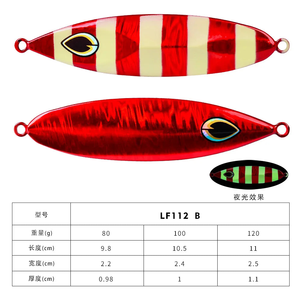 LF112 Metal Jig Fishing Lure For Saltwater Offshore Tackle