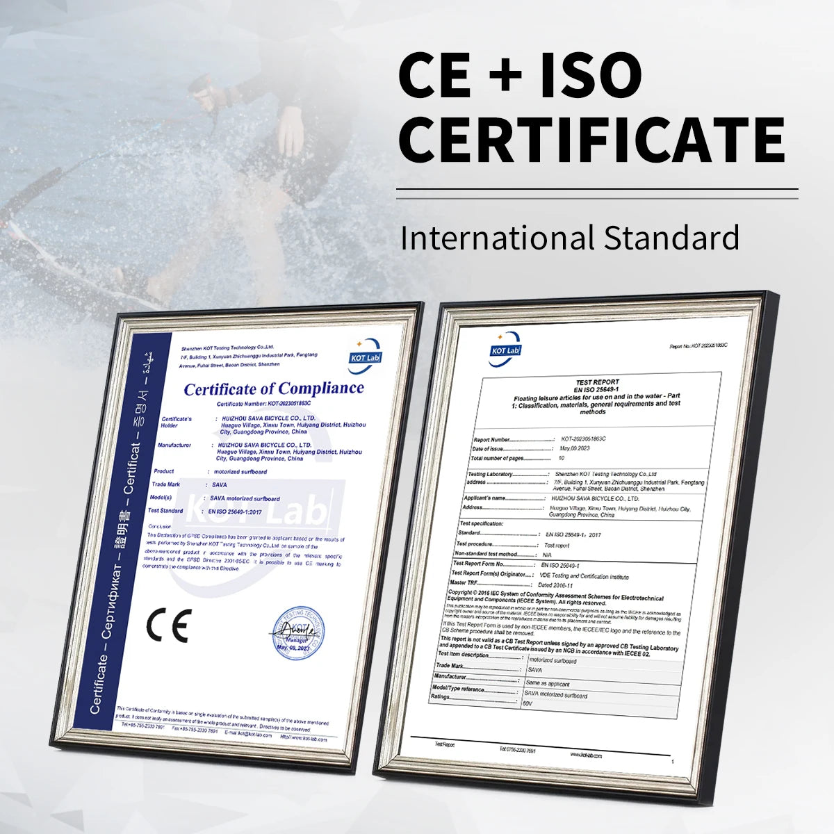 Jet Surf Gas-Powered Carbon Fiber Surfboard 109cc Engine