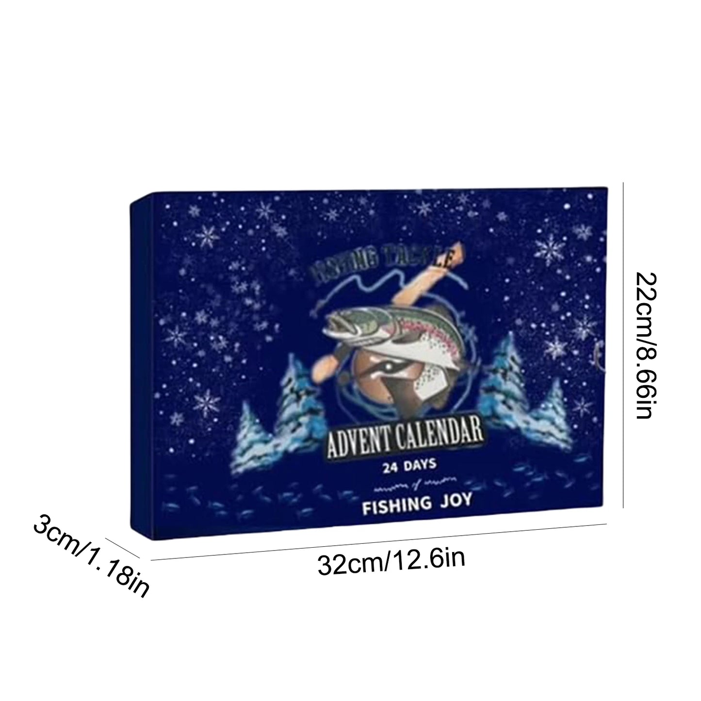 APWIKOGER 24 Day Fishing Lure Advent Calendar Christmas Countdown