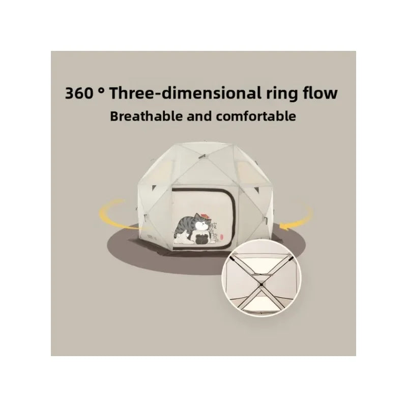 LUING BOX Outdoor Dome Tent With Automatic Opening Spherical Folding