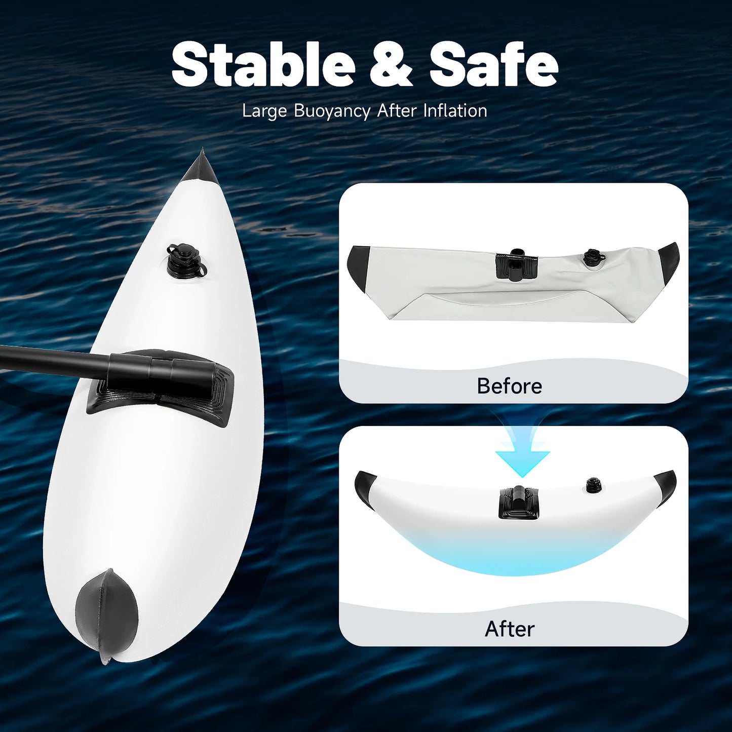 Hign-concerned Inflatable Kayak Outrigger Stabilizer Kit