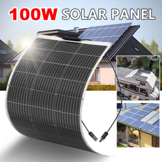 Xinpuguang 100W Flexible Monocrystalline Solar Panel For 12V PowerSystems Rechargeable