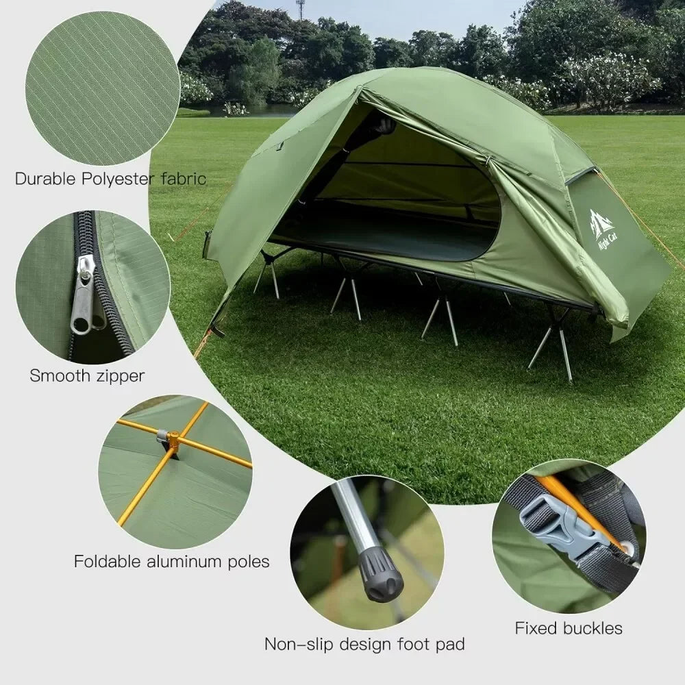 Night Cat One Person Camping Cot Tent Off-Ground Bed