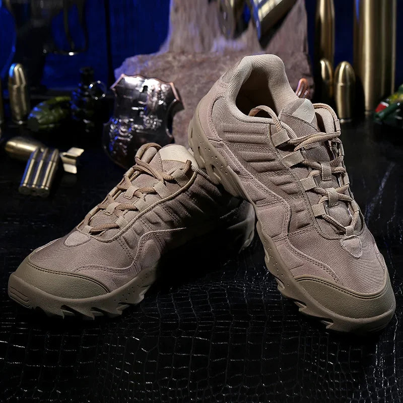 KOLINLOVCN Mens Waterproof Tactical Hiking Boots Outdoors