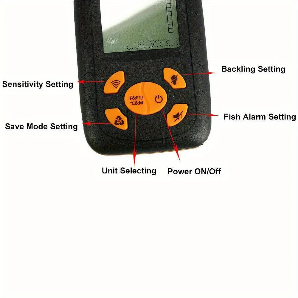Hign-concerned Portable Fish Finder With Echo Sonar Transducer