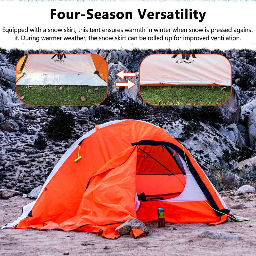 Building 4-Season Lightweight Winter Backpacking Tent Waterproof