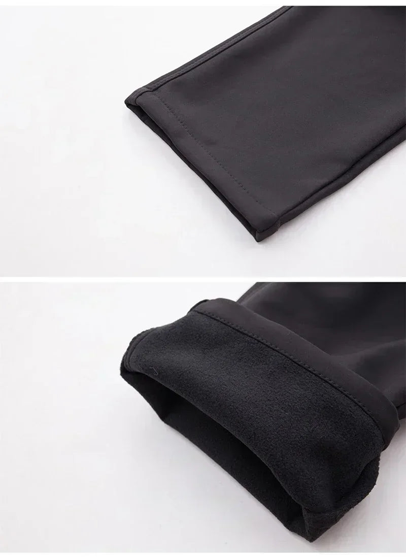 Tlothes Mens Hiking Pants Winter Fleece Lined Tactical Trekking