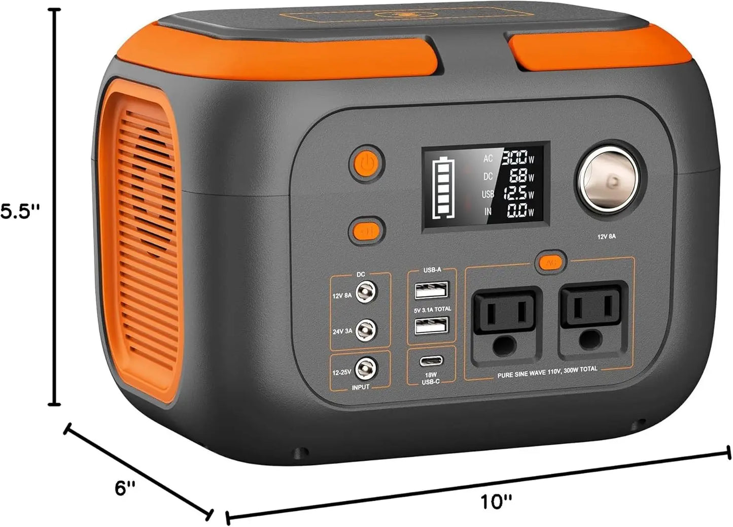 SinKeu Portable Power Station 600W 300W 200W 120W Solar Generator
