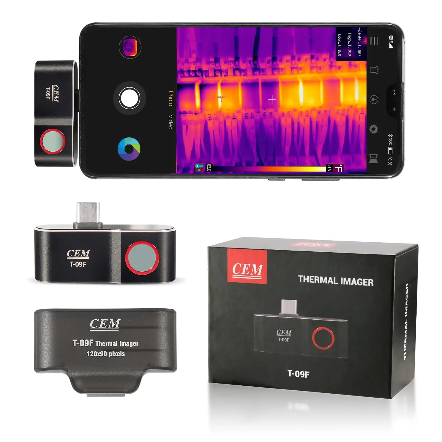 CEM Thermal Camera For Android Smartphone 25Hz Infrared