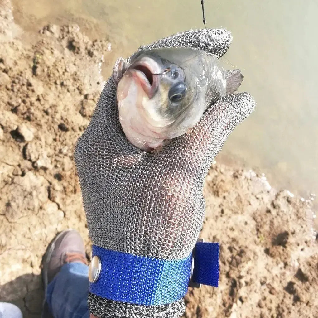 Craft of Weaving Stainless Steel Cut Resistant Gloves For Butcher Safety