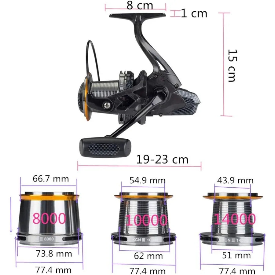 Spinning Fishing Reels 8000 10000 14000 Series Big Game Surf