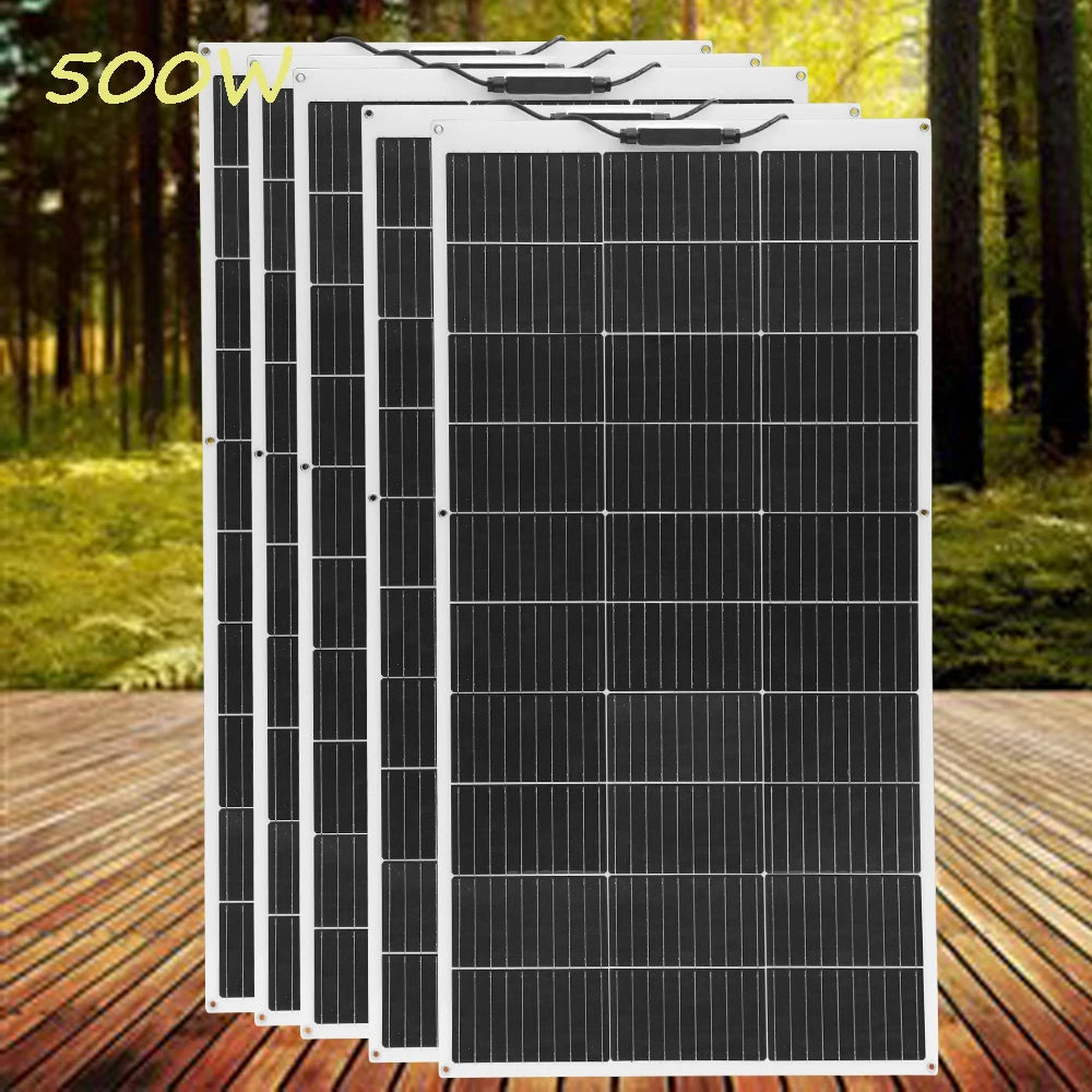 Xinpuguang 100W Flexible Solar Panel Rechargeable Battery 12V Camping