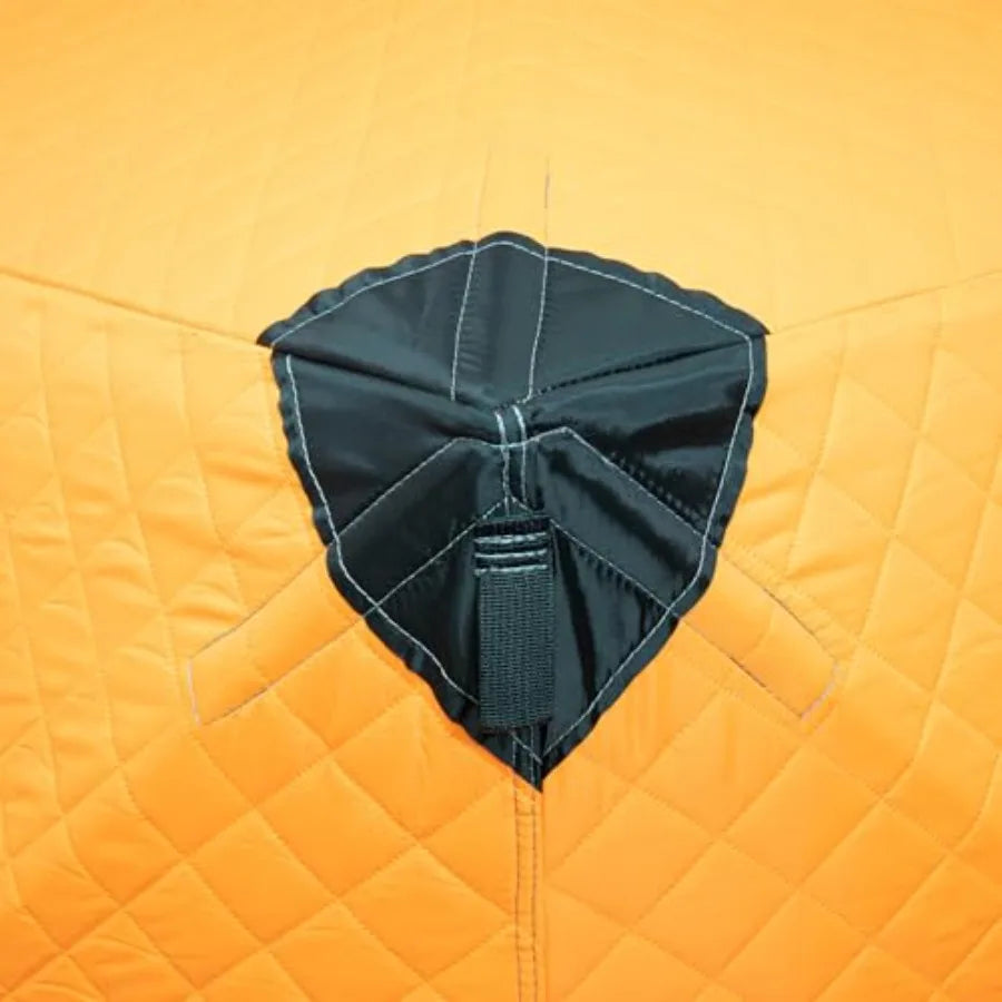 Building Ice Fishing Tent 3 Person Shelter Windproof Canvas