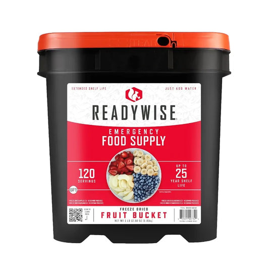 Emergency Fruit Bucket Dehydrated and Freeze Dried Meals Pack