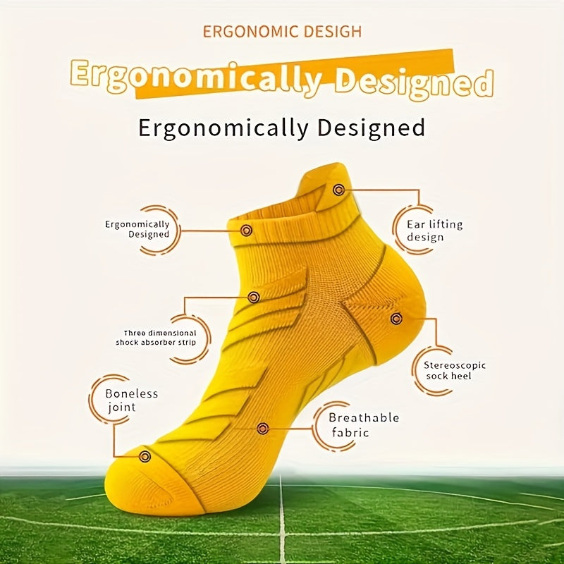 Men's Sports Socks Pack With Ankle Support For Running Basketball