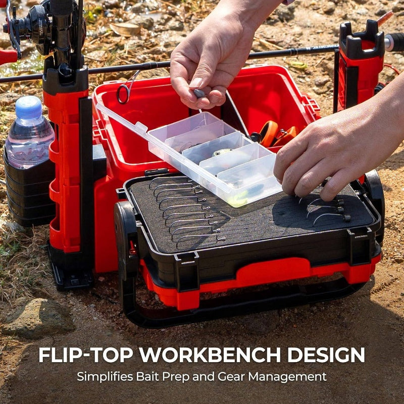 RigHub Portable Tackle Storage Box with 71pcs Freshwater Fishing Lure Kit - All-in-One Organized Fishing Gear, Lure Collection & Tackle Case for Lakes, Rivers, - Ideal for Anglers, Trout, Bass, Pike, Walleye, Catfish