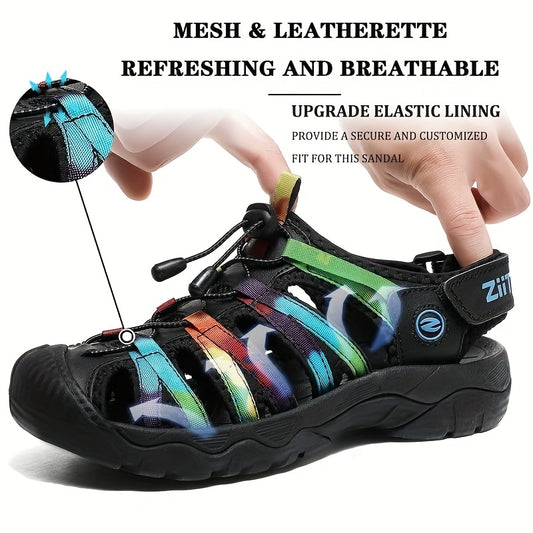 Womens Hiking Sandals Closed Toe Outdoor Walking Sandals Lightweight EVA