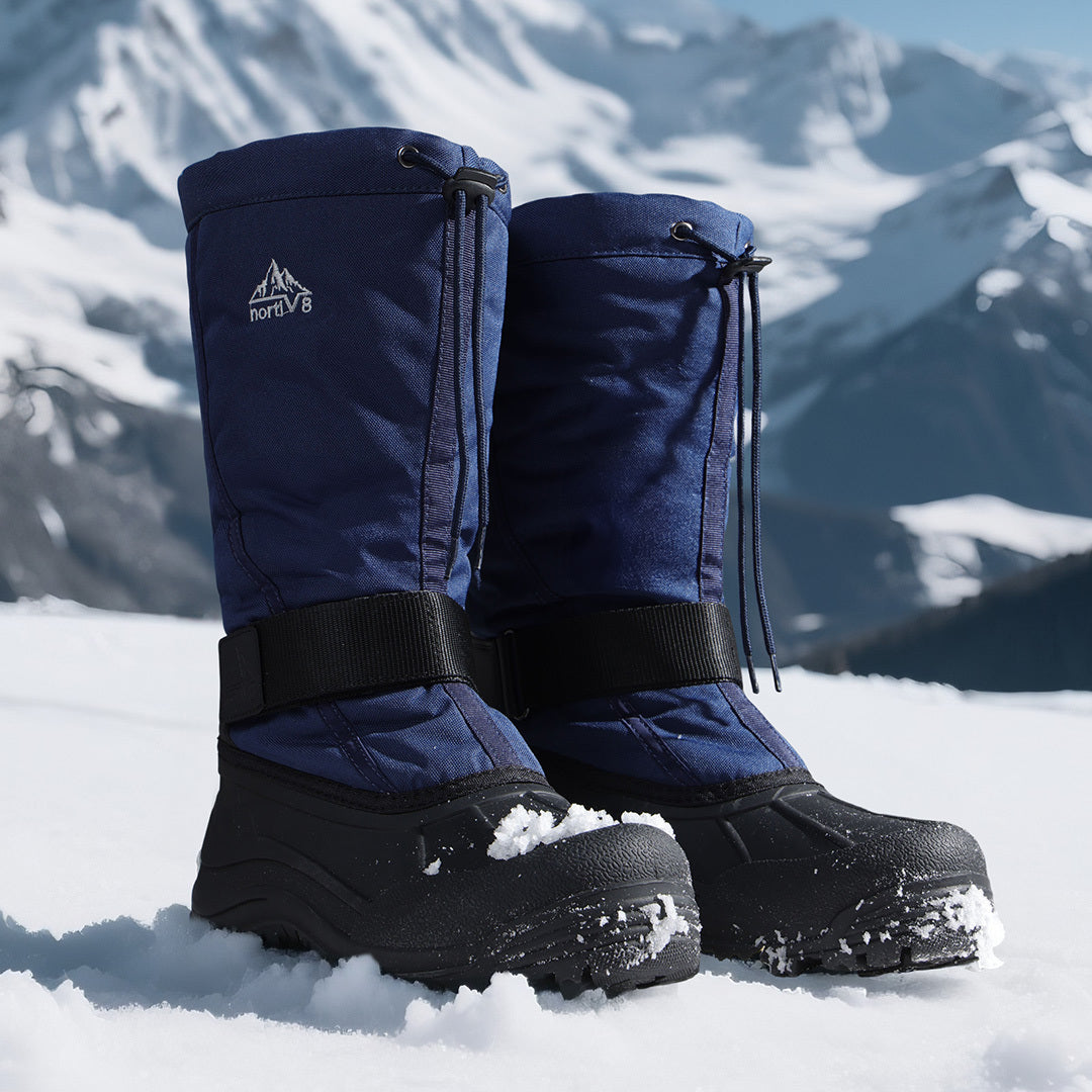 NORTIV8 Men Waterproof Winter Hiking Boots With Warm Fur Liner