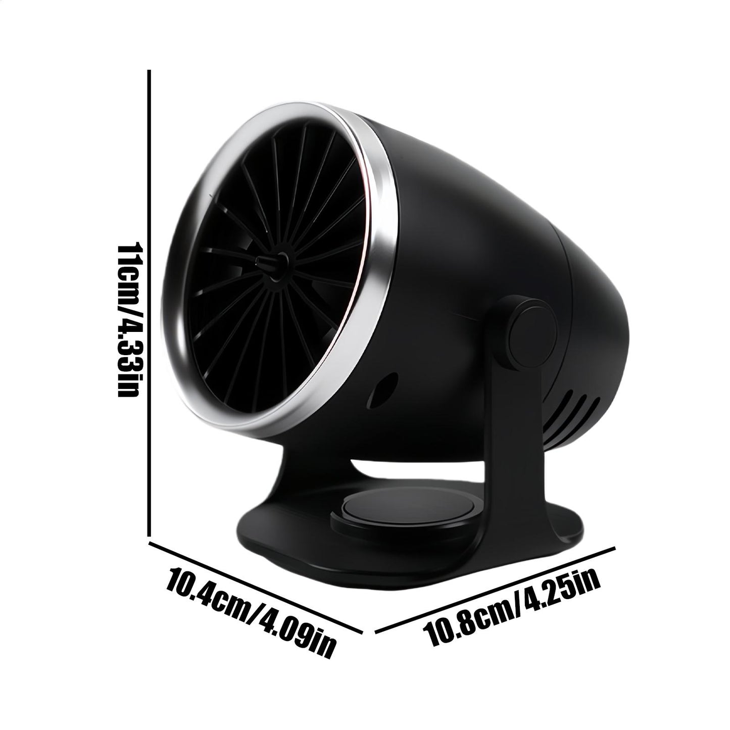 Vehicle Mounted Dual Purpose Heater With USB Power And Rotation