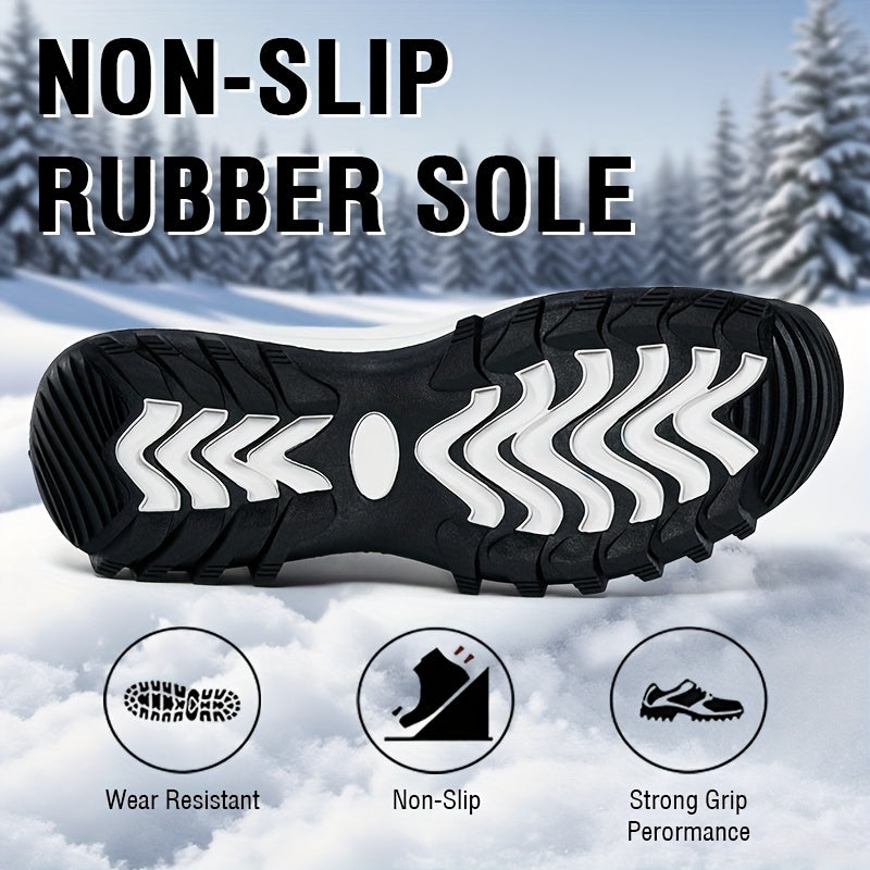 WINVOTE Snow Boots Faux Fur Lined Anti Slip Winter Boots