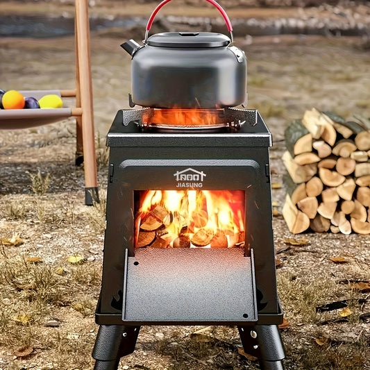 Portable Wood Burning Camp Stove Heavy Duty Outdoor Campfire Stove