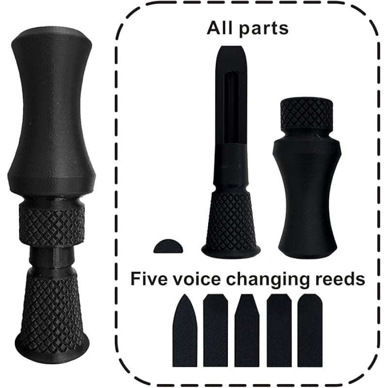 Professional Duck Call Kit With 5 Reeds For Multi-Voice Species