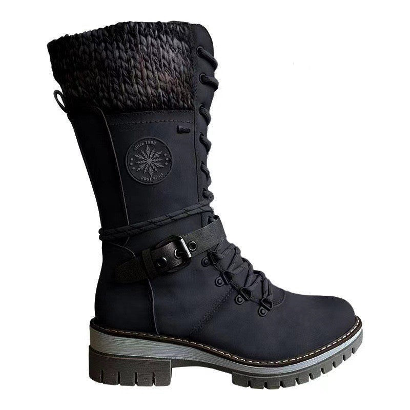 Winter Snow Boots Rubber PU Sole All Terrain Traction Ice