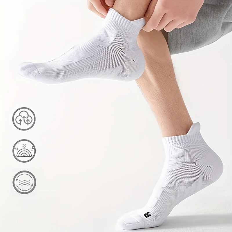 Men's Sports Socks Pack With Ankle Support For Running Basketball