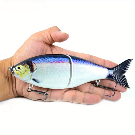 2pcs 7.01inch 81g Two-Section Metal Connector Lure Bait Sinking S-Type GLIDE BAIT Multi-Section Fishing Lure