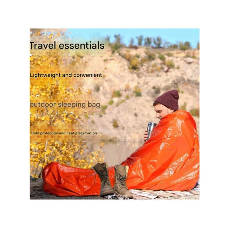 Thickened Reversible Survival Blanket for Camping and Mountaineering