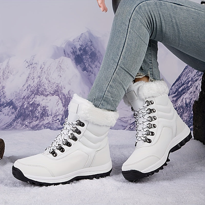 Cozy Warm Snow Boots Women High Top Outdoor Winter Footwear