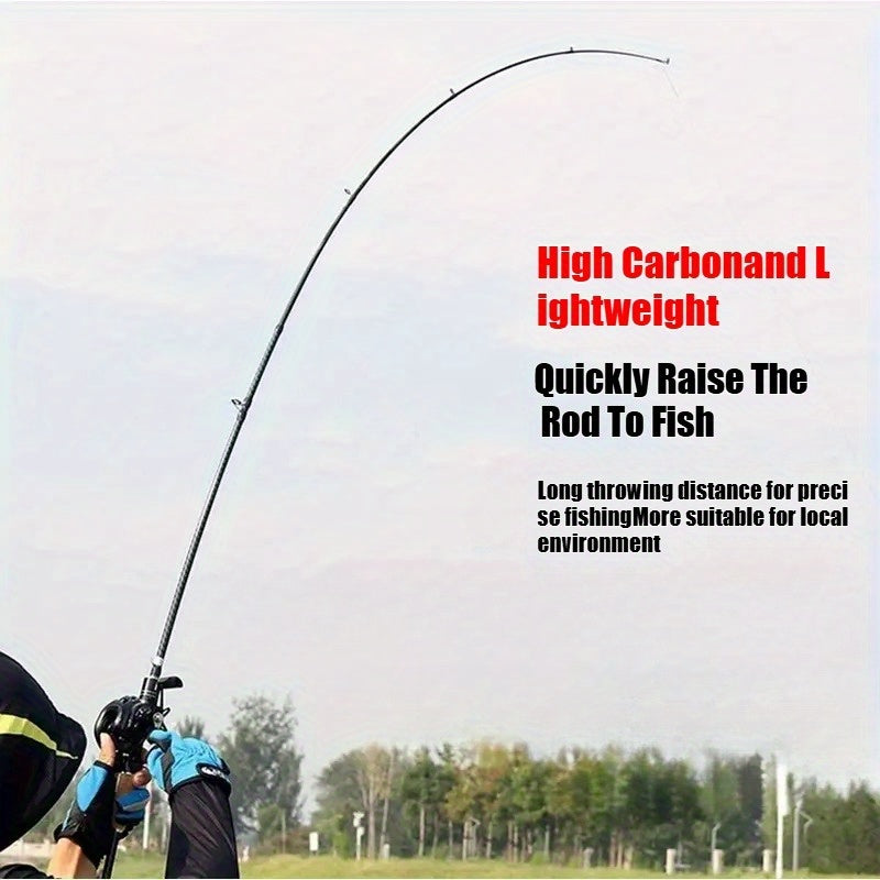 Carbon Lure Rod With Wooden Handle For Fly Fishing