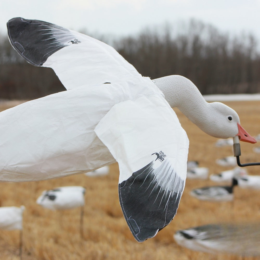 Snow Goose Flapping Motion Decoy For Marsh And Field Hunting Gear