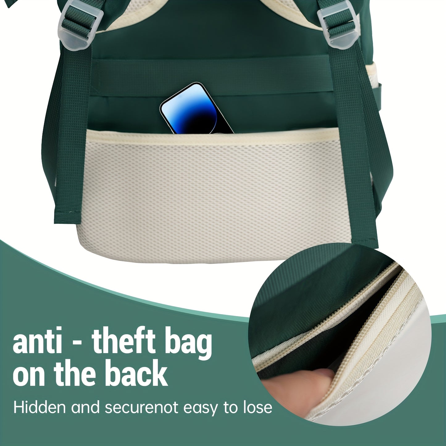 JUMAHE Travel Backpack USB Charging Port For Men Women Commuter