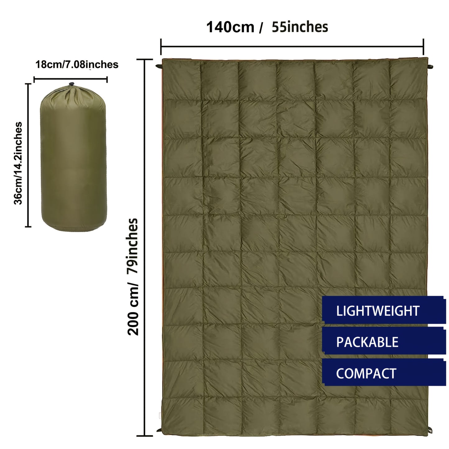 Puffy Camping Blanket Lightweight And Warm For Outdoor Adventures