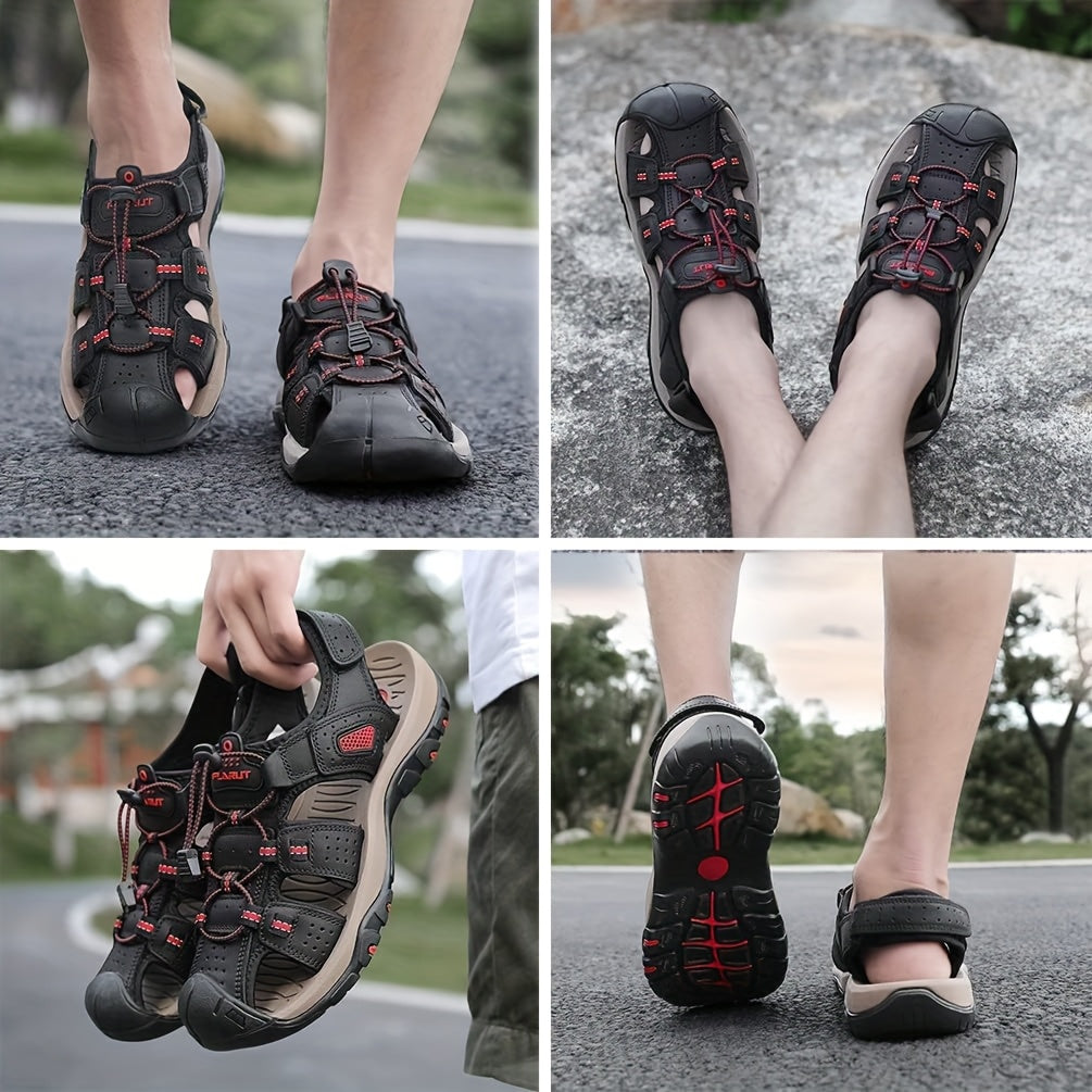 Mens Sport Hiking Sandals Closed Toe Water Shoes Outdoor