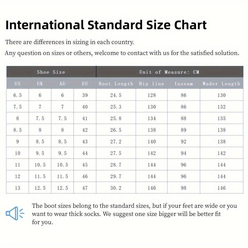 Night Cat Unisex Fishing Hunting Chest Waders With Boot Footstraps Breathable & Lightweight Size 6.5 To 13