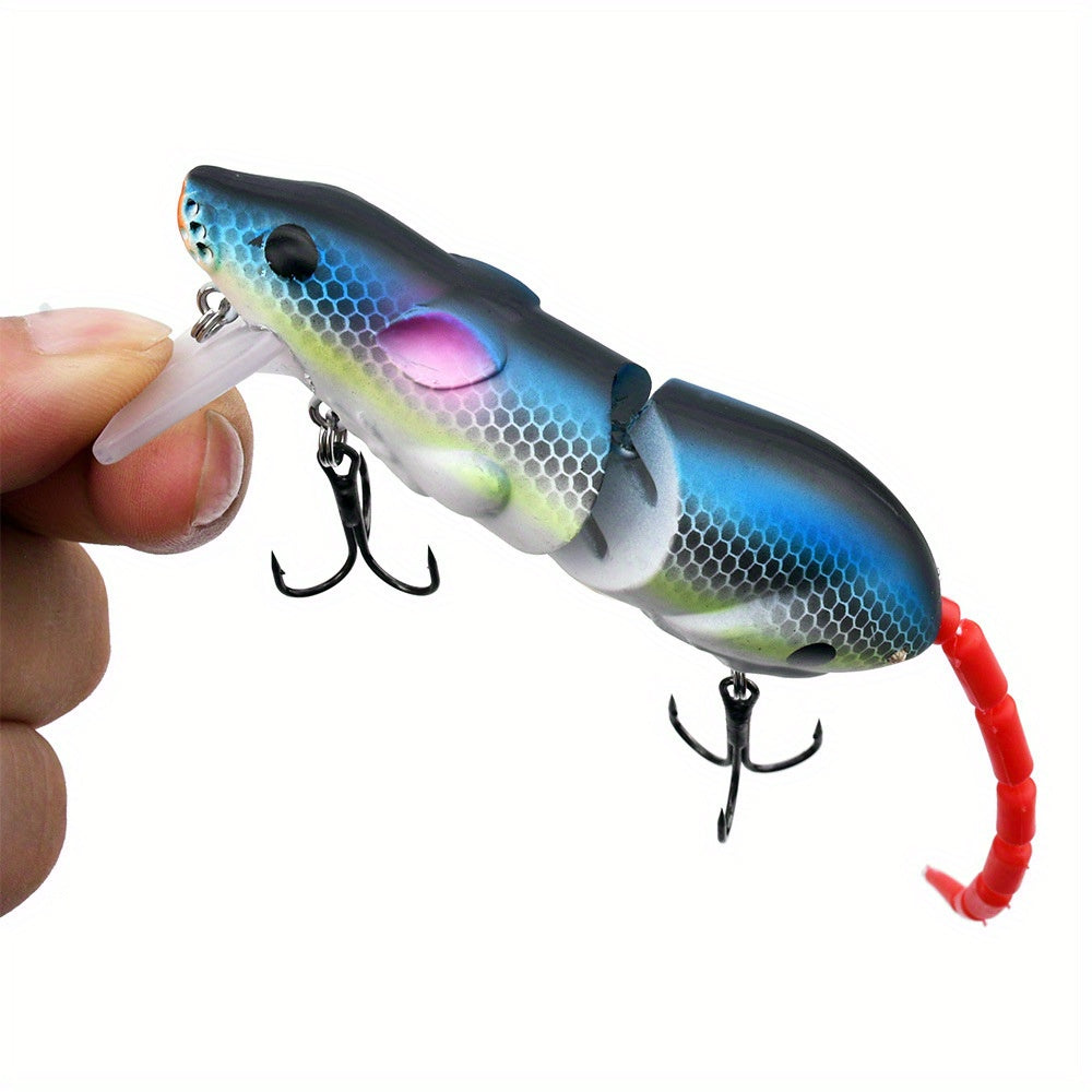 Heavy-Duty Weed-Resistant Segmented Mouse Lure for Freshwater and Saltwater