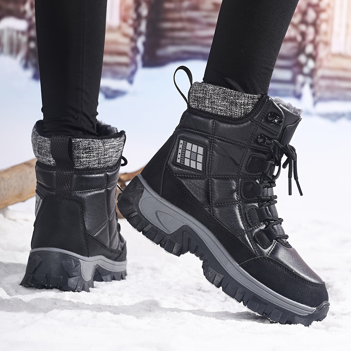 HDOXSE Womens Winter Snow Boots Non Slip TPR Outsole Warmth